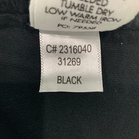 Arula Black Velvet Mini Skirt Women Size B Cotton Blend Stretch Double Button - Picture 5 of 6